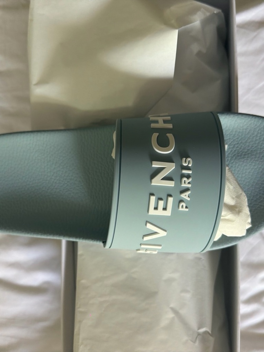 Givenchy Paris Sky blue Slide Sandal